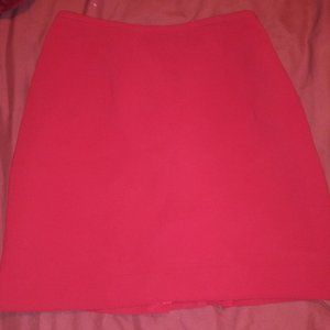 Woman Red Skirt